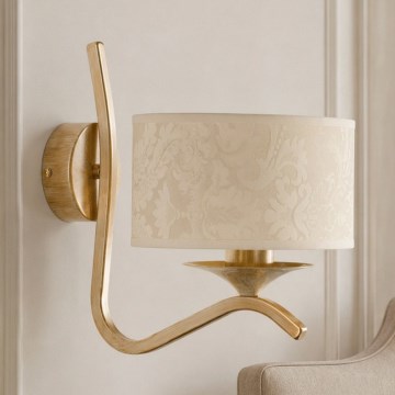 Brilagi - Wandlamp SAPHIRE 1xE27/15W/230V crème/goud/patina