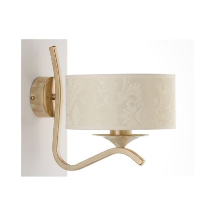 Brilagi - Wandlamp SAPHIRE 1xE27/15W/230V crème/goud/patina