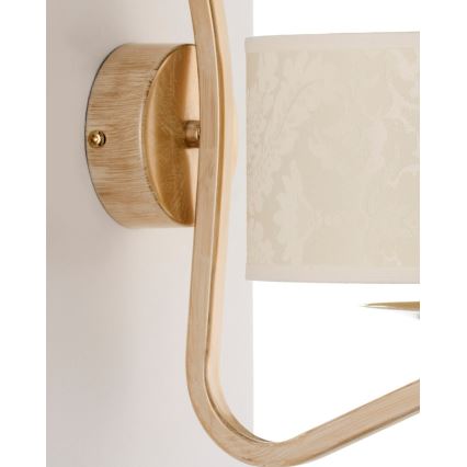 Brilagi - Wandlamp SAPHIRE 1xE27/15W/230V crème/goud/patina