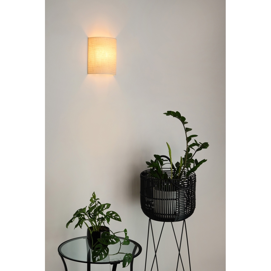 Brilagi - Wandlamp SEMI 1xE27/15W/230V crème