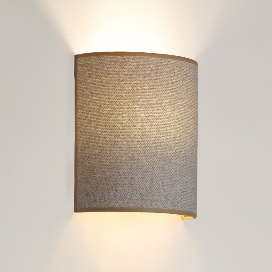 Brilagi - Wandlamp SEMI 1xE27/15W/230V lichtgrijs