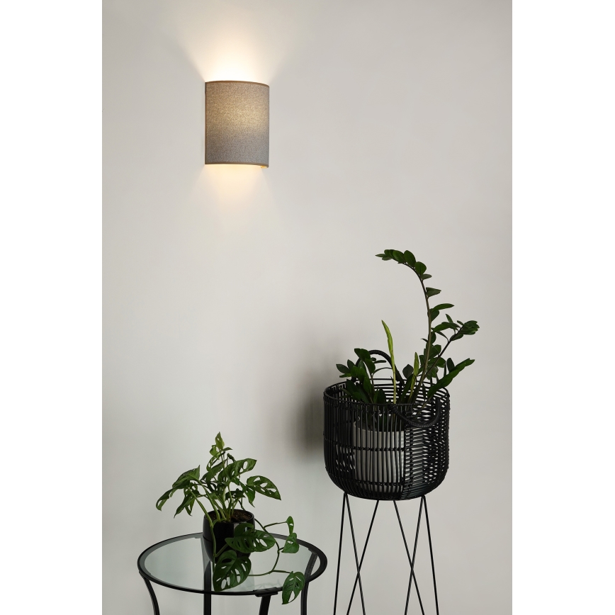 Brilagi - Wandlamp SEMI 1xE27/15W/230V lichtgrijs
