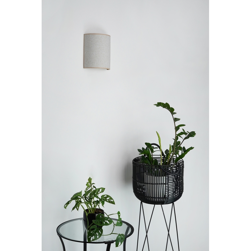 Brilagi - Wandlamp SEMI 1xE27/15W/230V lichtgrijs