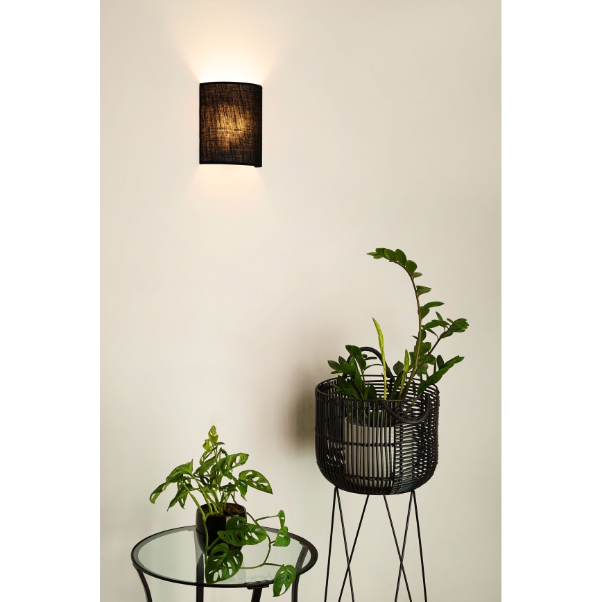 Brilagi - Wandlamp SEMI 1xE27/15W/230V zwart