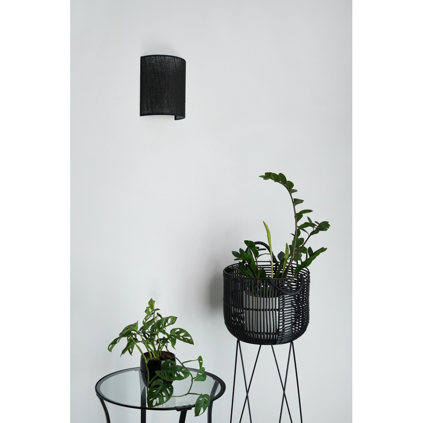 Brilagi - Wandlamp SEMI 1xE27/15W/230V zwart