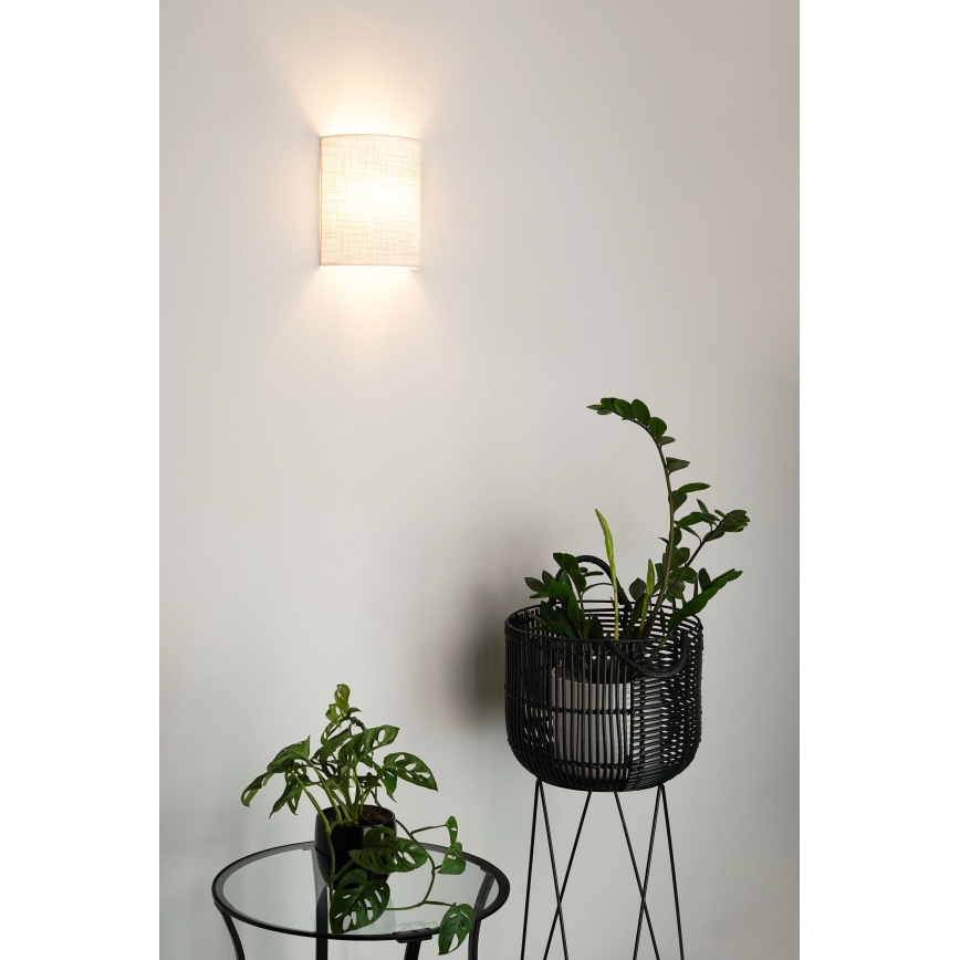 Brilagi - Wandlamp SEMI CIRCLE 1xE27/15W/230V lichtgrijs