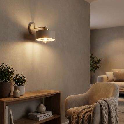 Brilagi - Wandlamp SPRING 1xE27/60W/230V beige/goud