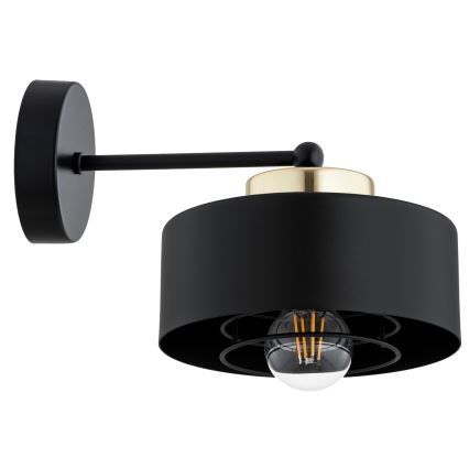 Brilagi - Wandlamp SPRING 1xE27/60W/230V zwart/goud
