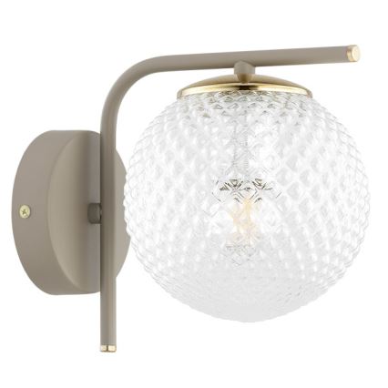 Brilagi - Wandlamp STELLA 1xE27/60W/230V beige/goud
