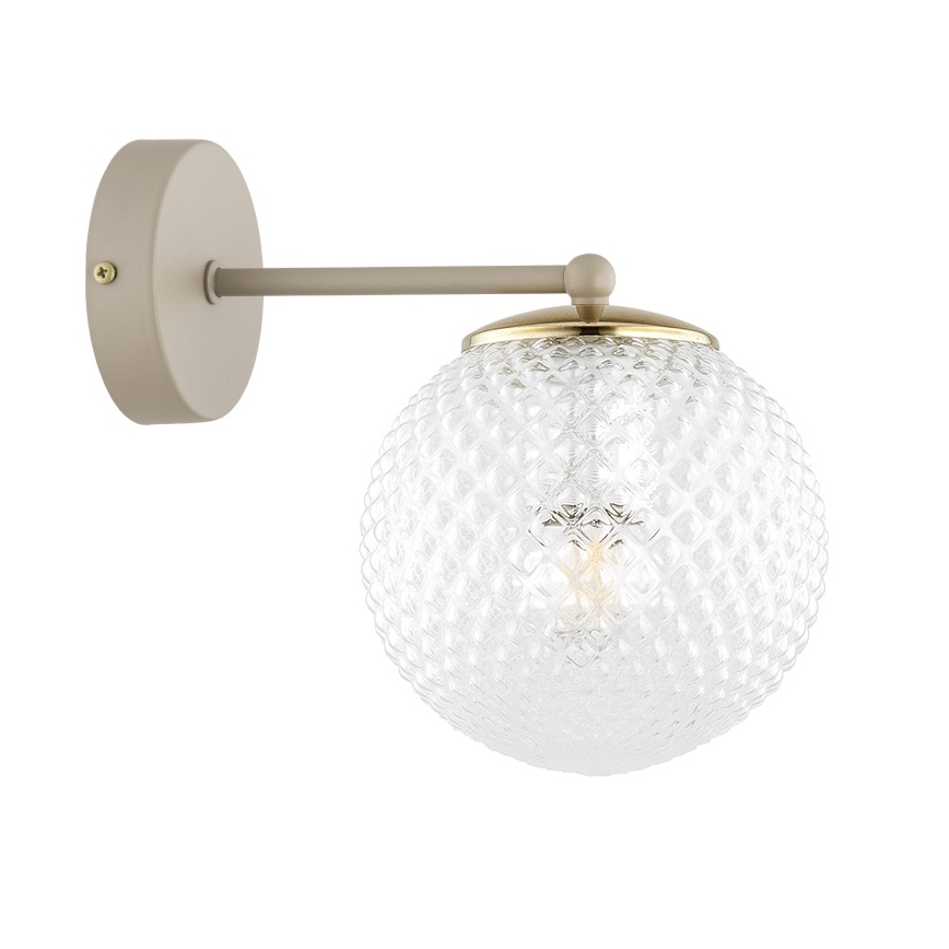 Brilagi - Wandlamp STELLA 1xE27/60W/230V beige/goudkleurig