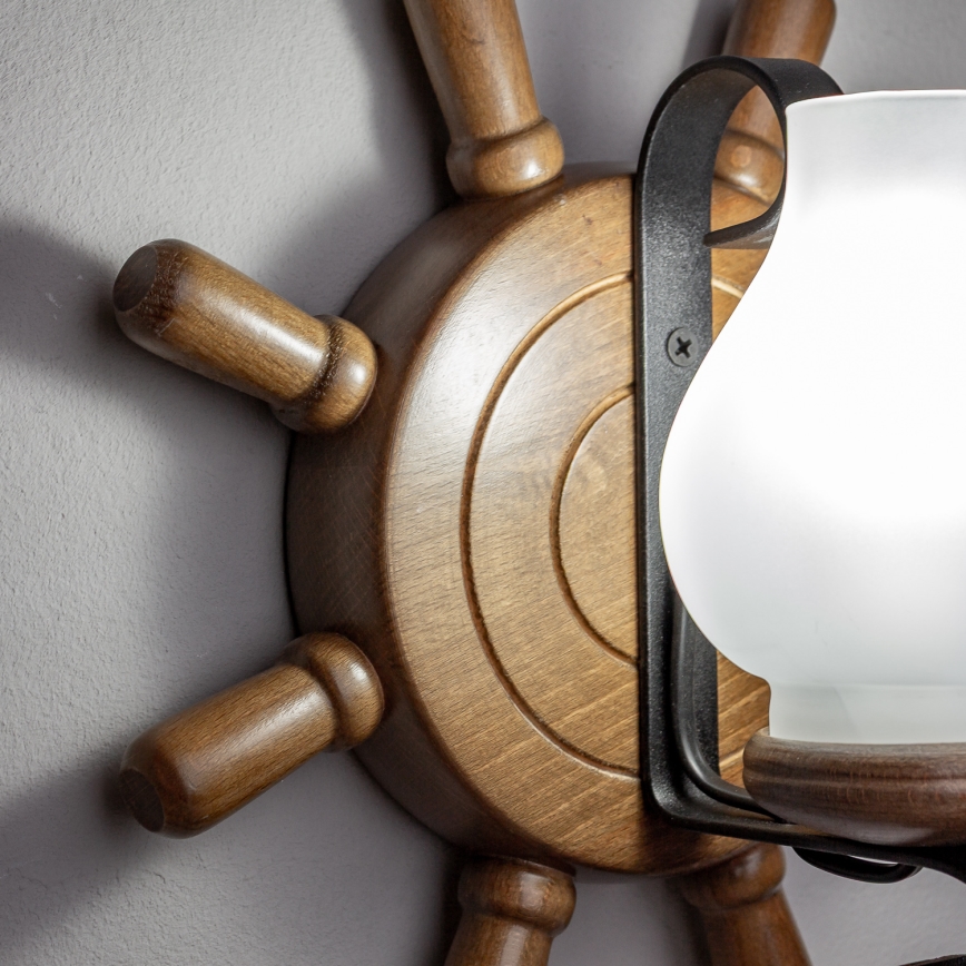 Brilagi - Wandlamp TIMONA 1xE14/40W/230V beuken/walnoot