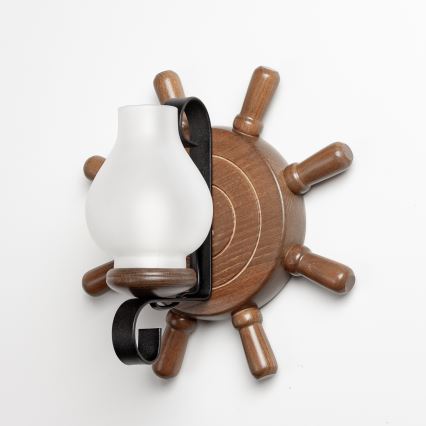 Brilagi - Wandlamp TIMONA 1xE14/40W/230V beuken/walnoot