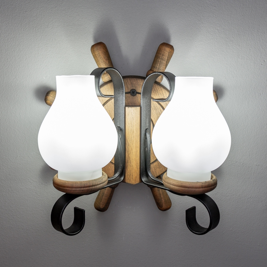 Brilagi - Wandlamp TIMONA 2xE14/40W/230V beuken