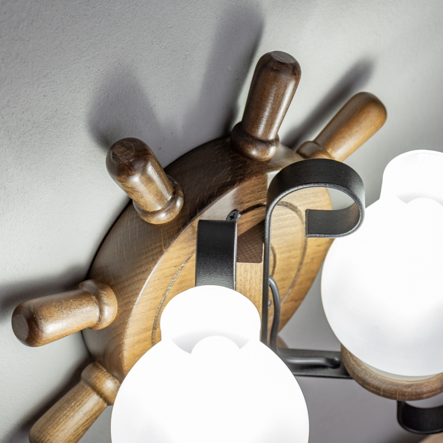 Brilagi - Wandlamp TIMONA 2xE14/40W/230V beuken/walnoot