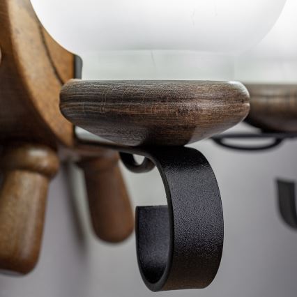 Brilagi - Wandlamp TIMONA 2xE14/40W/230V beuken/walnoot