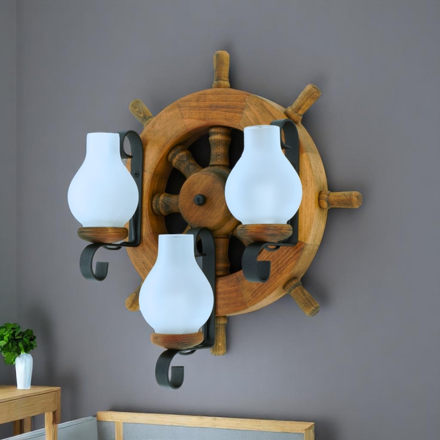 Brilagi - Wandlamp TIMONA 3xE14/40W/230V beuken