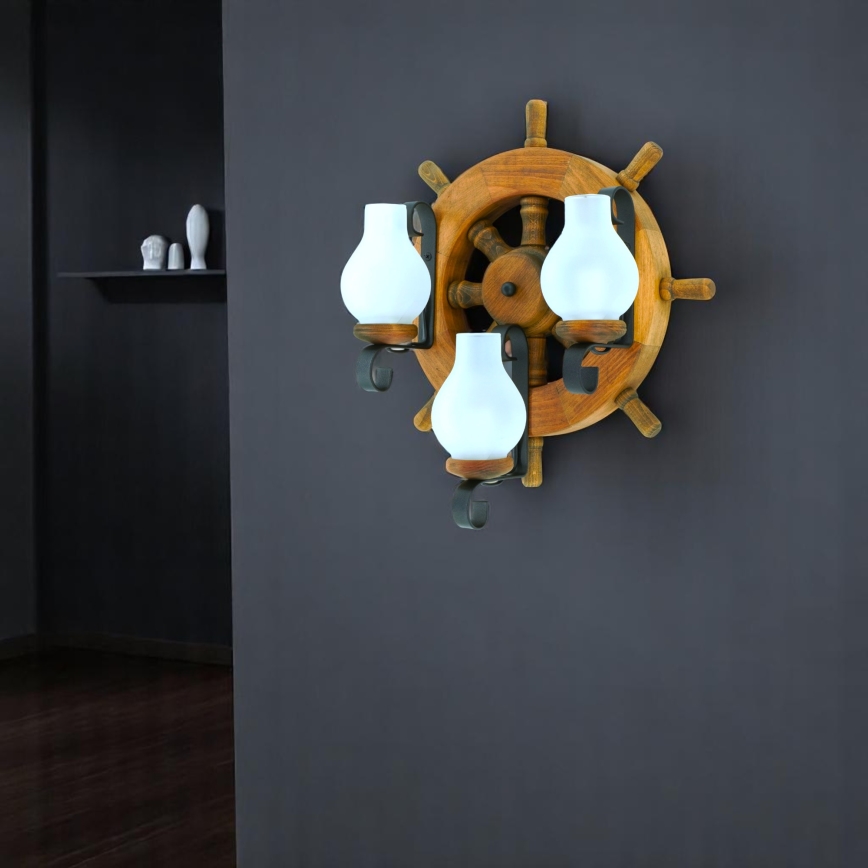 Brilagi - Wandlamp TIMONA 3xE14/40W/230V beuken