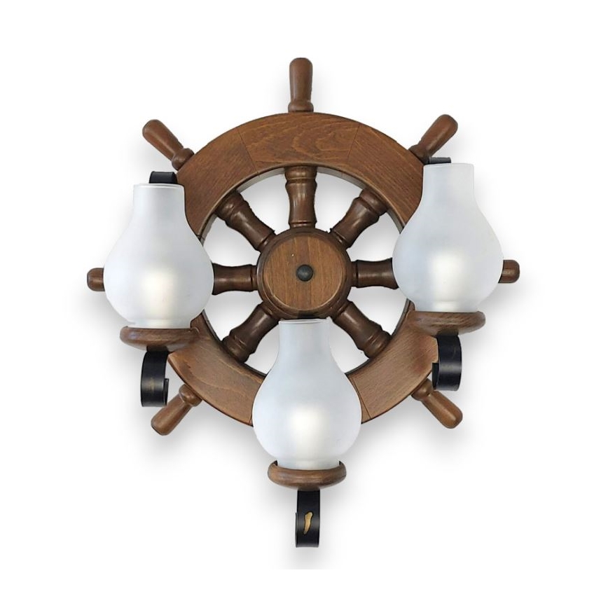 Brilagi - Wandlamp TIMONA 3xE14/40W/230V beuken/walnoot