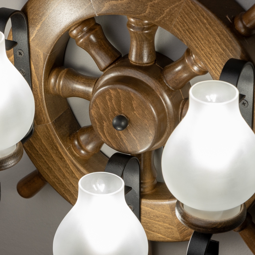 Brilagi - Wandlamp TIMONA 3xE14/40W/230V beuken/walnoot