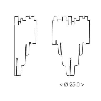 Brilagi - Wandlamp VERVE 2xE14/40W/230V zwart