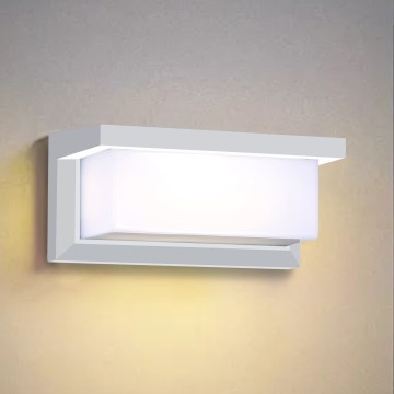 Brilagi - Wandlamp voor buiten BRICKY 1xE27/60W/230V wit IP54