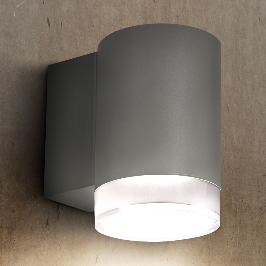 Brilagi - Wandlamp voor buiten MATERA 1xGU10/30W/230V grijs IP54