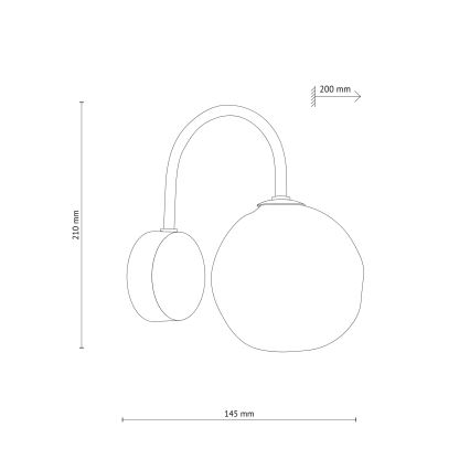 Brilagi - Wandlamp VULCANO 1xG9/8W/230V beige/rookkleurig