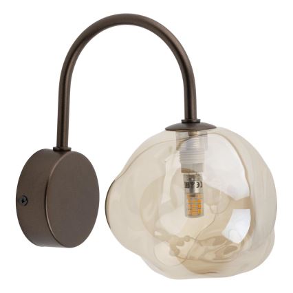 Brilagi - Wandlamp VULCANO 1xG9/8W/230V brons/rookbeige