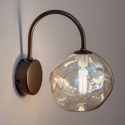 BRILAGI - Wandlamp VULCANO 1xG9/8W/230V brons/rookbeige