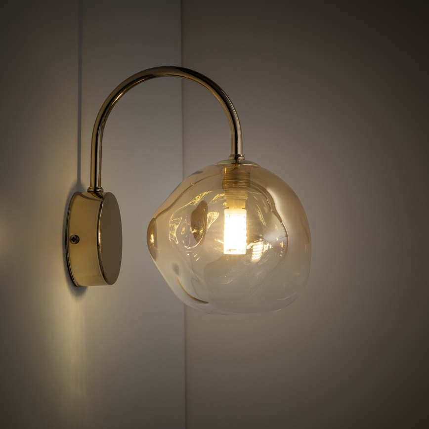 Brilagi - Wandlamp VULCANO 1xG9/8W/230V goud/rookbeige