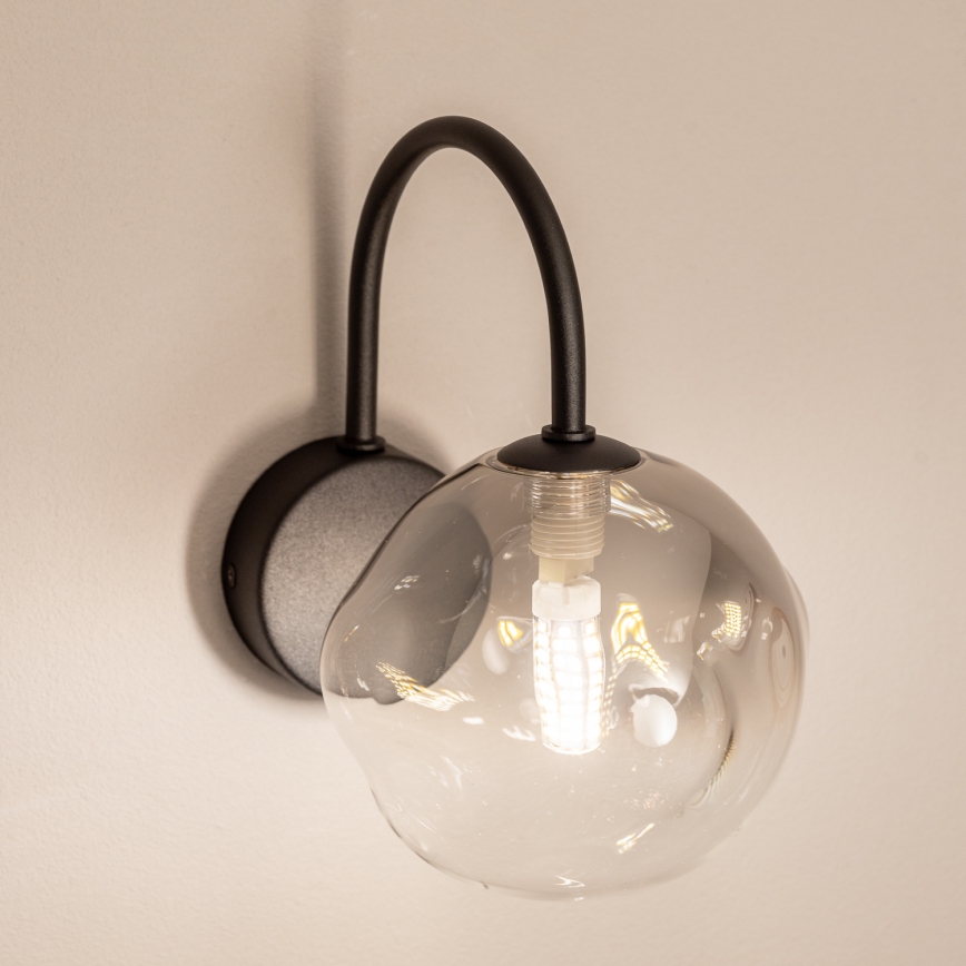 BRILAGI - Wandlamp VULCANO 1xG9/8W/230V zwart/gerookt zwart