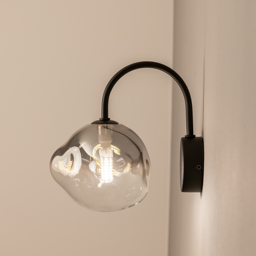 BRILAGI - Wandlamp VULCANO 1xG9/8W/230V zwart/gerookt zwart