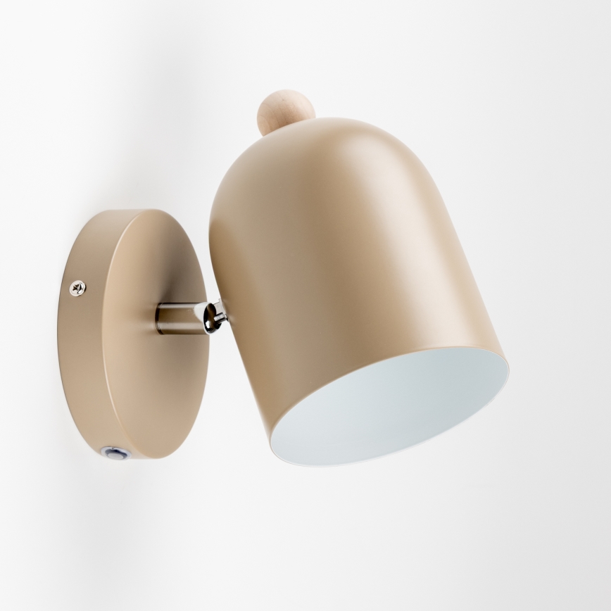 Brilagi - Wandspot GALLION 1xE27/15W/230V beige