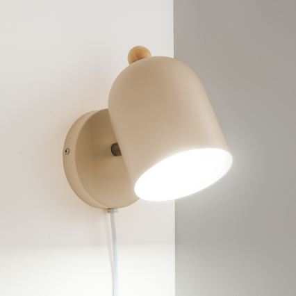 Brilagi - Wandspot GALLION 1xE27/15W/230V beige
