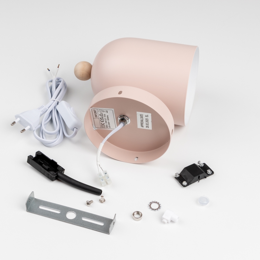 Brilagi - Wandspot GALLION 1xE27/15W/230V roze