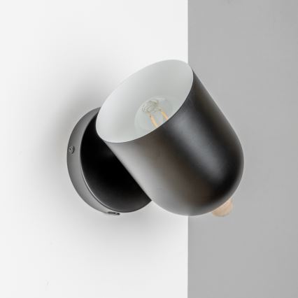 Brilagi - Wandspot GALLION 1xE27/15W/230V zwart