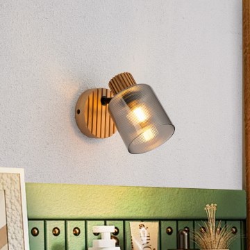 Brilagi - Wandspot HYGGE 1xE14/15W/230V hout/gerookt