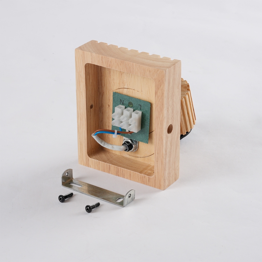 Brilagi - Wandspot HYGGE 1xE14/15W/230V hout/rookkleurig