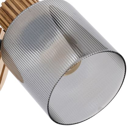 Brilagi - Wandspot HYGGE 1xE14/15W/230V rubberhout/gerookt