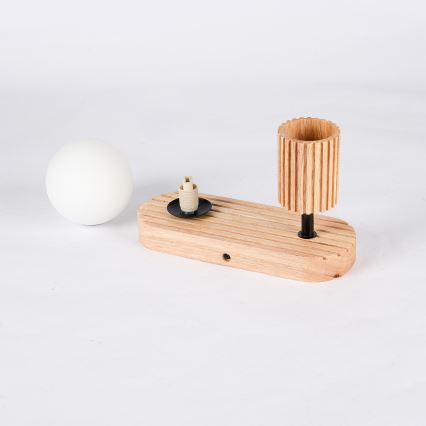 Brilagi - Wandspot MODERN WOOD 1xG9/5W/230V + 1xGU10/8W rubberhout