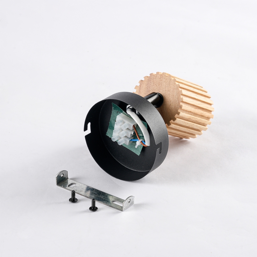 Brilagi - Wandspot MODERN WOOD 1xGU10/8W/230V hout/zwart