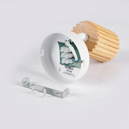 Brilagi - Wandspot MODERN WOOD 1xGU10/8W/230V rubberhout/wit