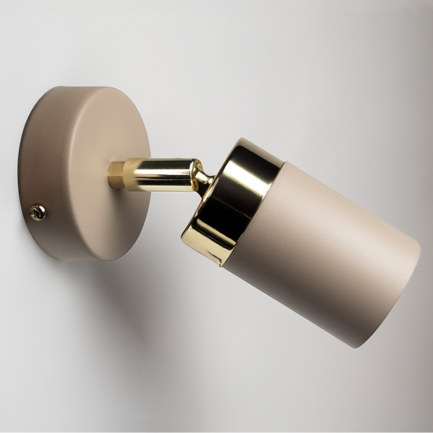 Brilagi - Wandspot POKER 1xGU10/25W/230V beige/goud