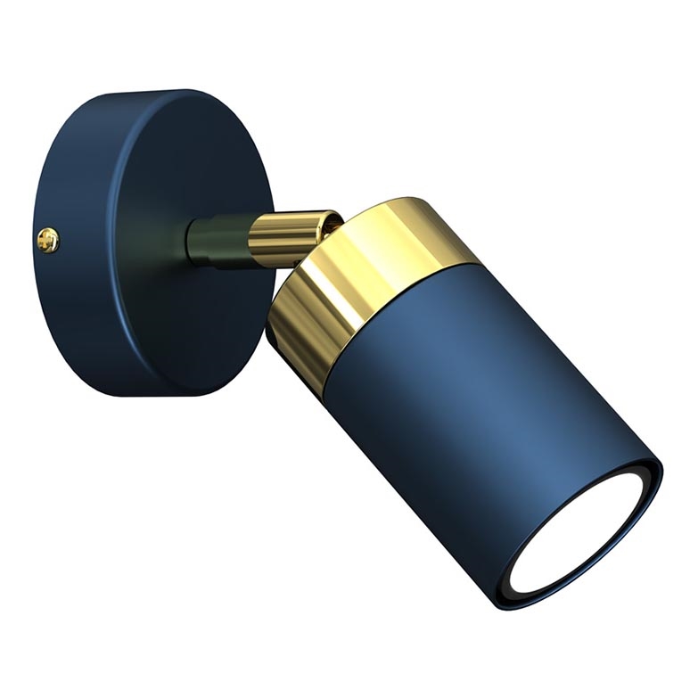 Brilagi - Wandspot POKER 1xGU10/25W/230V blauw/goud