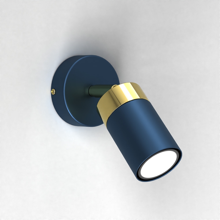 Brilagi - Wandspot POKER 1xGU10/25W/230V blauw/goud
