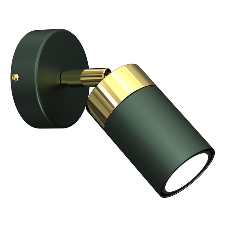 Brilagi - Wandspot POKER 1xGU10/25W/230V groen/goud