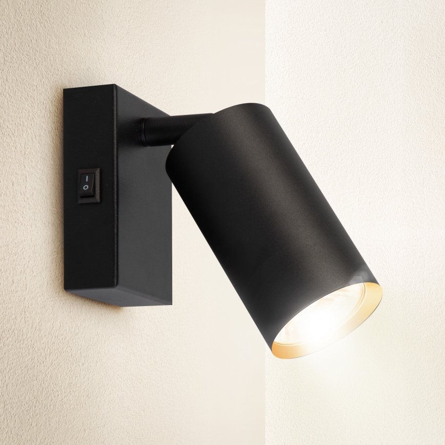 Brilagi - Wandspot SELE 1xGU10/30W/230V zwart/goud