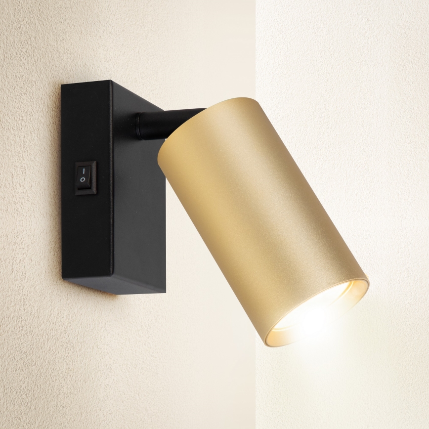 Brilagi - Wandspot SELE 1xGU10/30W/230V zwart/goud