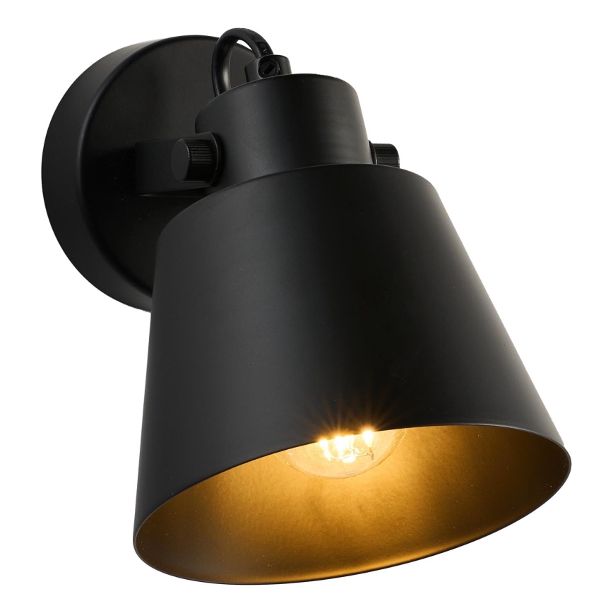 Brilagi - Wandspot TECHNO 1xE27/60W/230V zwart