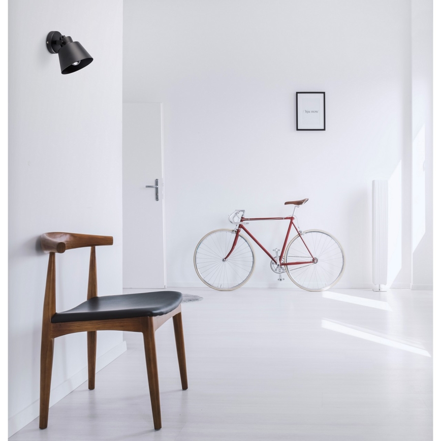 Brilagi - Wandspot TECHNO 1xE27/60W/230V zwart